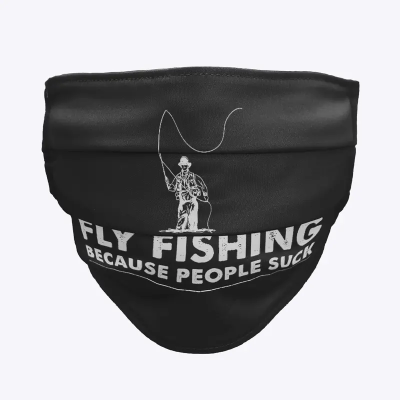 Humorous Fly Fishing Face Mask